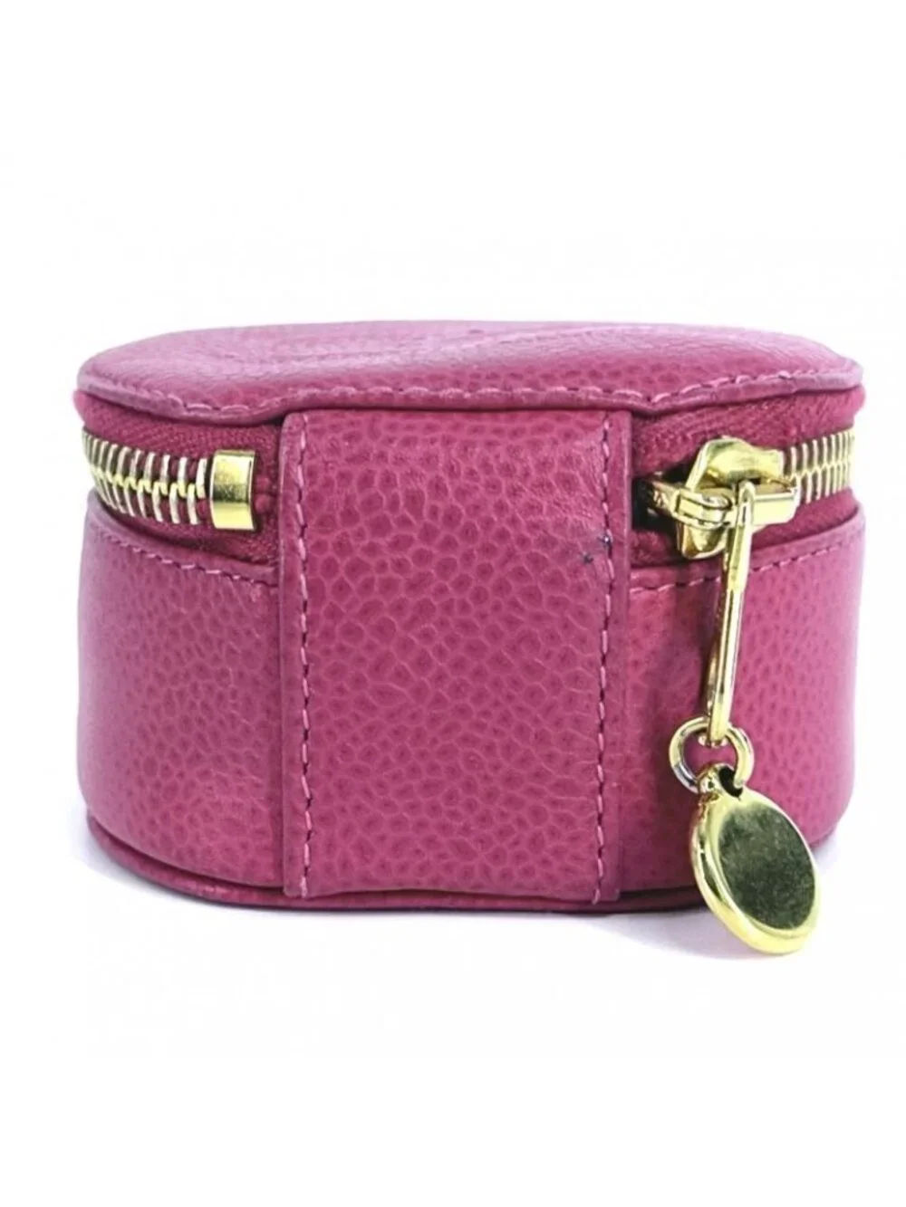 Chanel Pouch Jewelry Case Accessory Round Small Coco - Picture 2 of 9